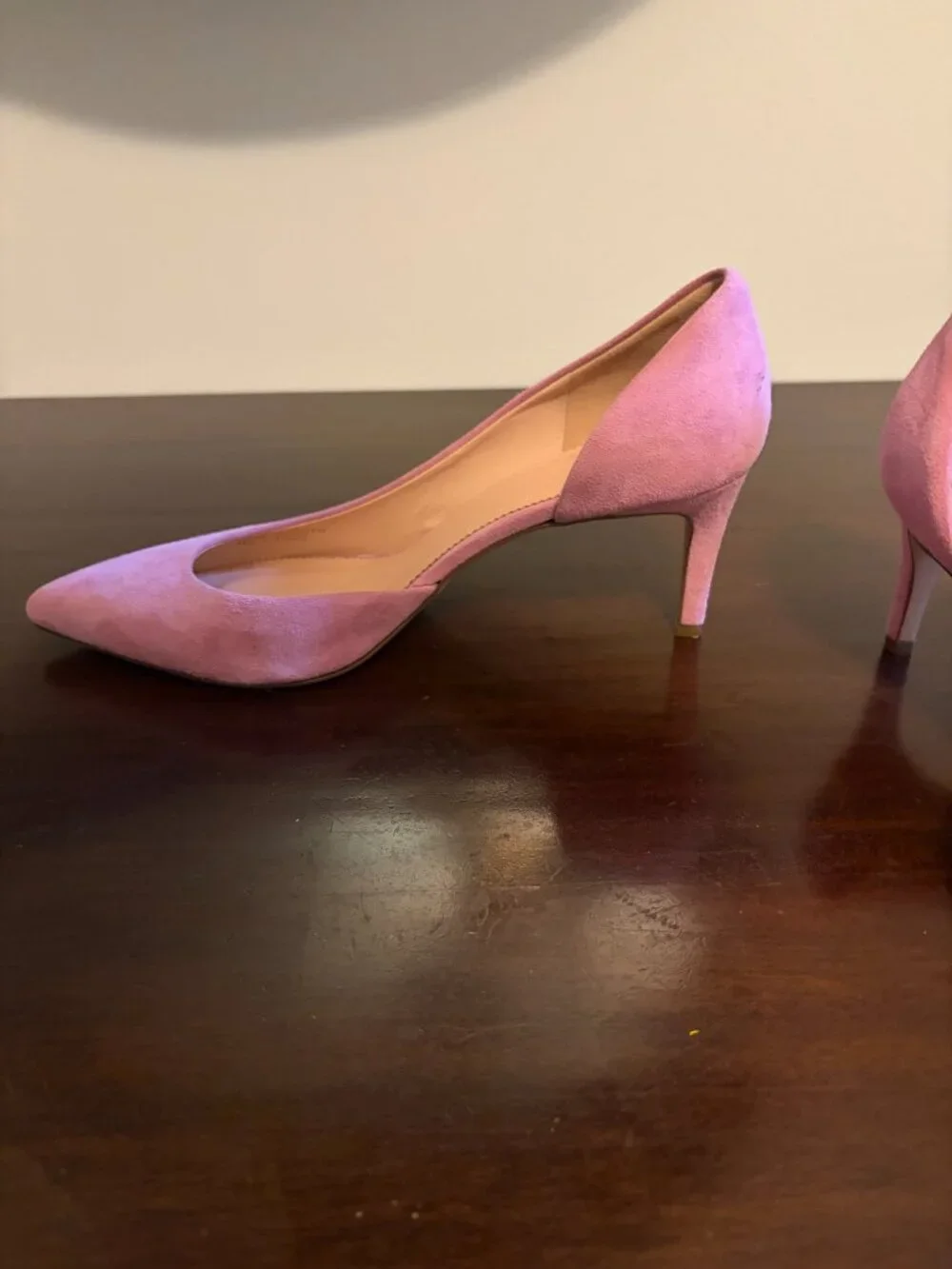 J. Crew Lucie Suede Pumps in Pale Guava, Size 8.5